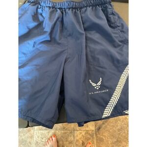 US Air Force IPTU Physical Training Shorts Navy Blue Reflective Medium